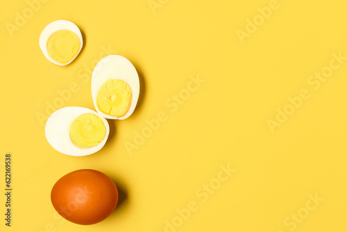 Hard boiled eggs and whole ...