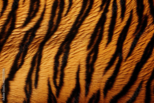 Real skin texture of tiger seamless pattern. Wildlife Animals. Illustration  Generative AI.