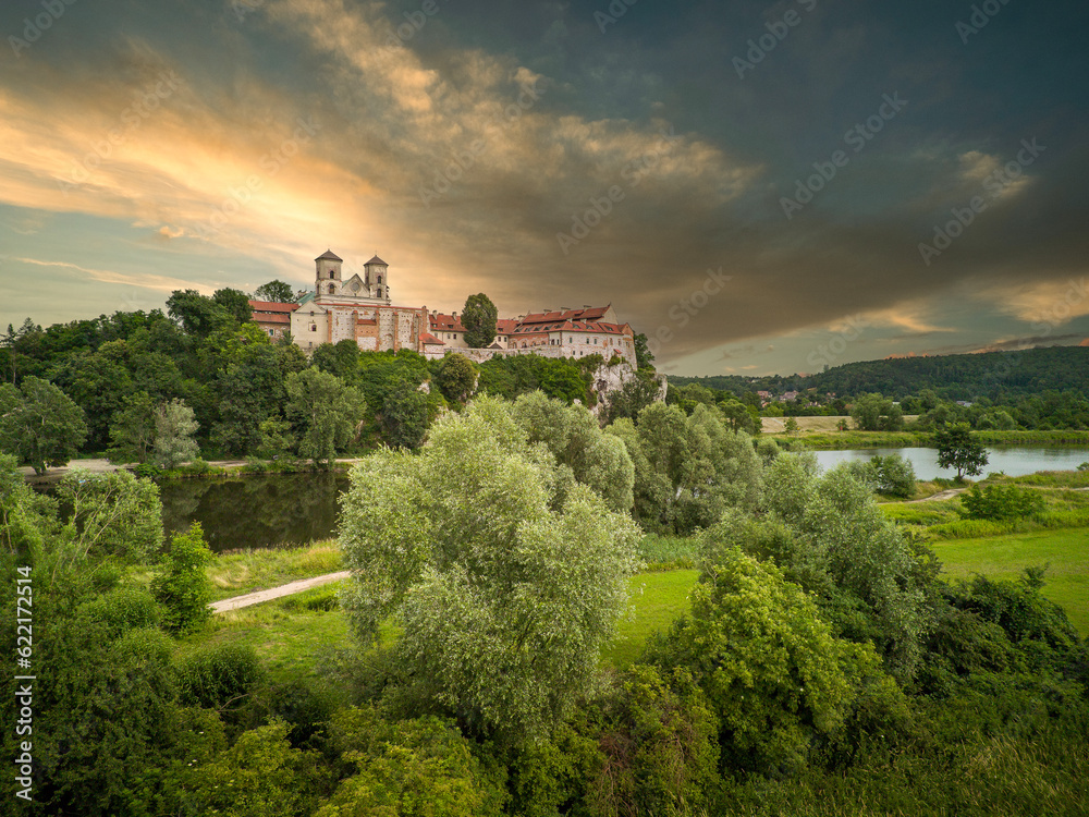 Monastery buildings in Tyniec, Poland.