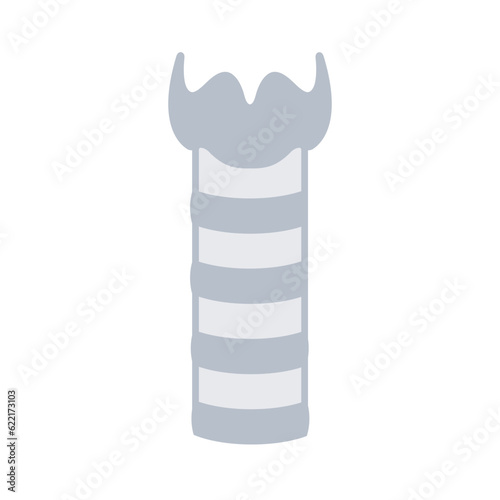 Human trachea tube windpipe airway medical icon