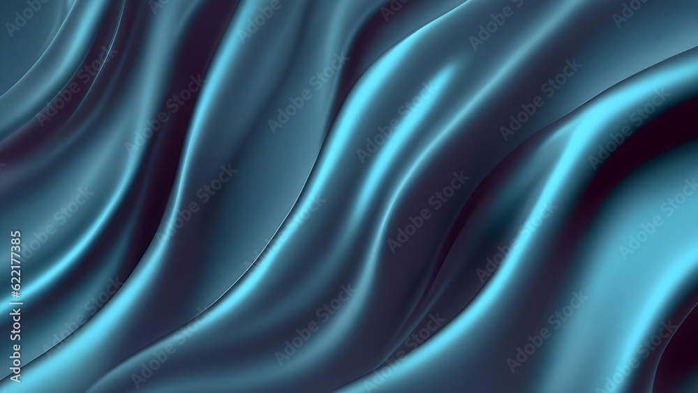 Obraz premium Elegant Silk Wave Background- AI Generative