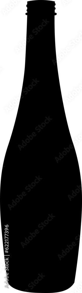 Beer Bottle Silhouette Illustration Vector Beer Bottle Silhouette Illustration Vector