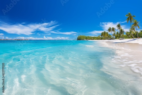 Beautiful Tropical Beach, Generative AI © Shooting Star Std