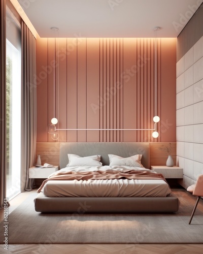  sophisticated bedroom design with LED lighting accents with hardwood floors