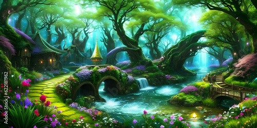 Fantasy wallpaper concept moody cold stunning magical place environment by swarm of sky clouds over castle