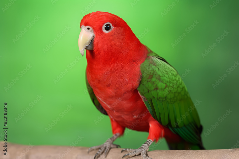 Very cute Eclectus in nature, national geography, Wide life animals. AI Generated.