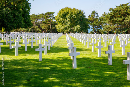 Konstfotografi The solemn beauty of Normandy's American Cemetery, honoring brave soldiers who s