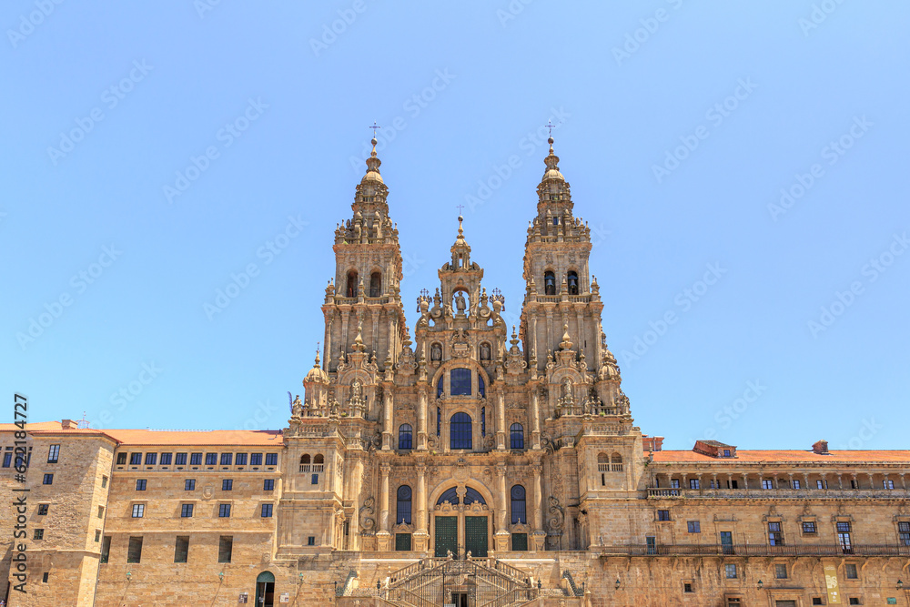 Catedral de Santiago de Compostela in Galicia, the end point of the pilgrims of the camino 