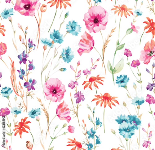 Textile and digital seamless pattern floral vector design 