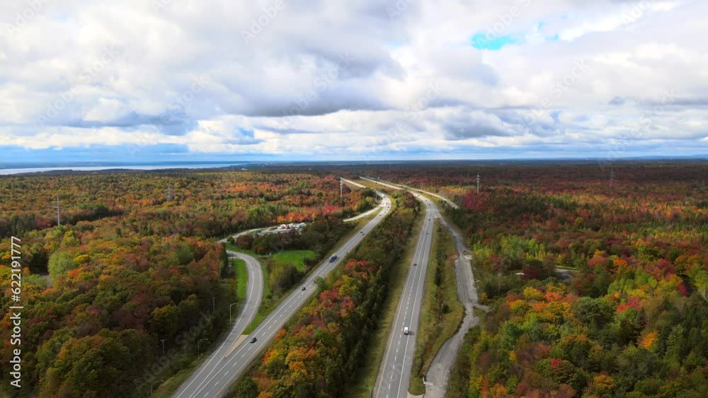 Beautiful Quebec at its peak in fall foliage. Beautiful Quebec at its peak in fall foliage.
