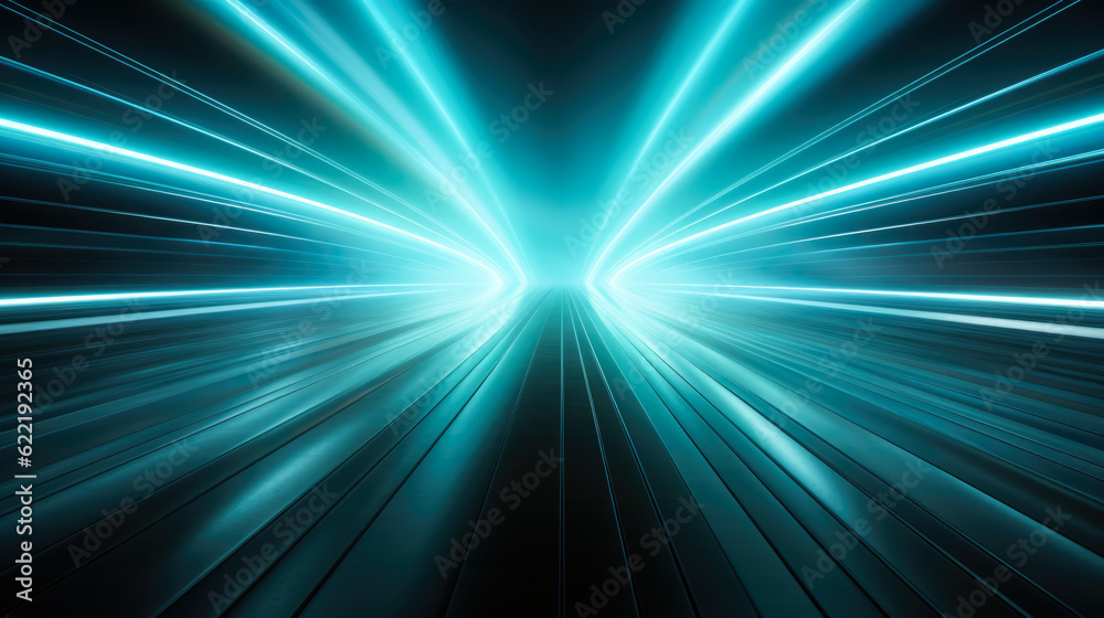 Fototapeta premium Abstract light tunnel background 