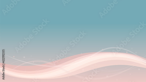 キラキラ輝くピンクのウェーブのベクター背景画像