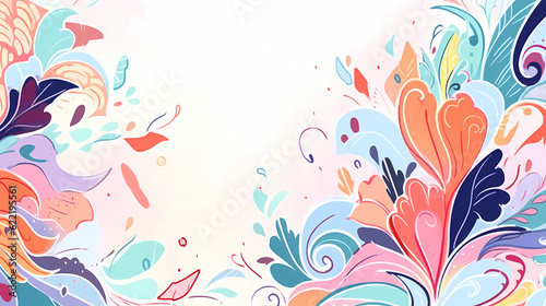 Beautiful abstract artistic colorful pattern background