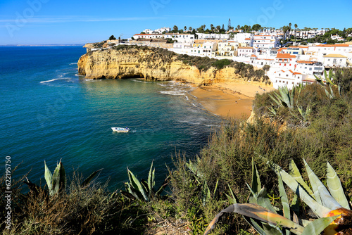 Beautiful views of Carvoeiro town in Portugal
