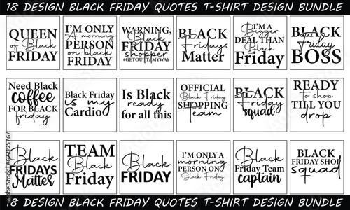  Black Friday Quotes T-shirt Design Bundle 