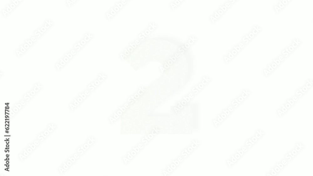 Number 2 two Animation motion graphics with green grass texture on white background for video elements natural concept numbers Number 2 two Animation motion graphics with green grass texture on white background for video elements natural concept numbers