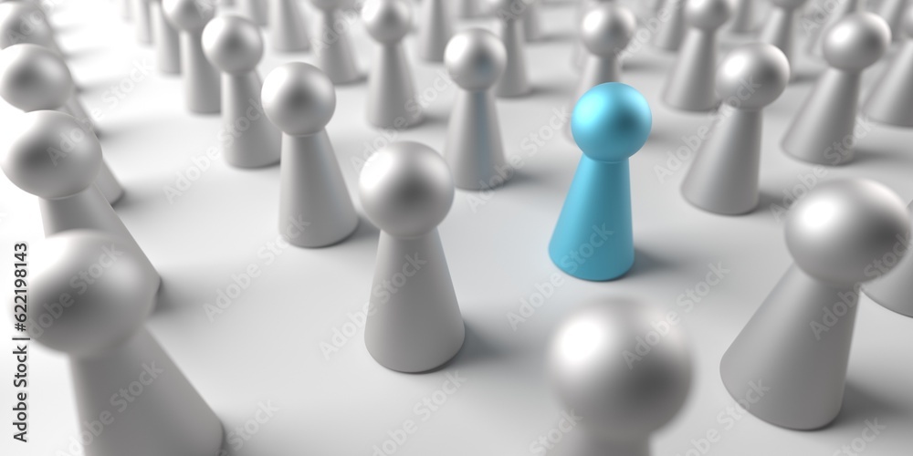 Crowd business organization. Leadership and teamwork concept Crowd business organization. Leadership and teamwork concept