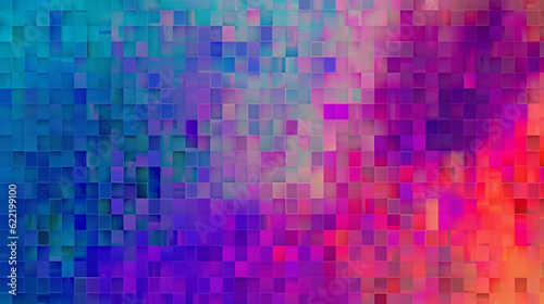 Abstract and colorful pixel background