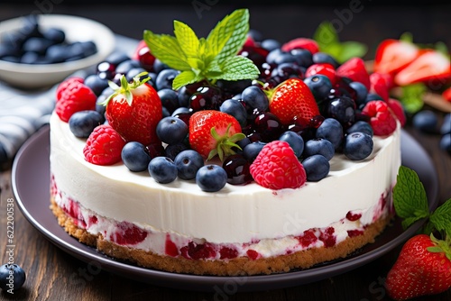 cheesecake with berries 