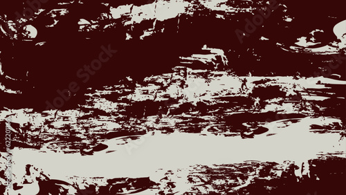 Dark Red Grunge Texture In White Background