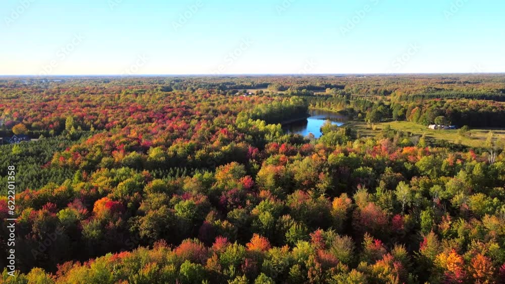 Beautiful Quebec at its peak in fall foliage.