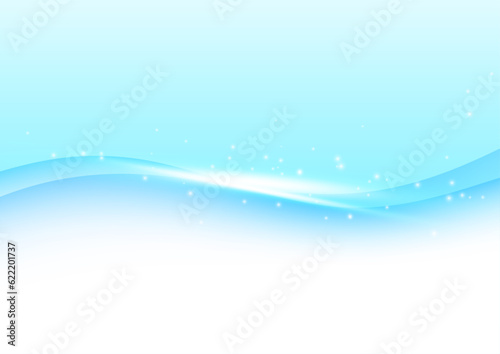 潤いのある水色の抽象ウェーブ
