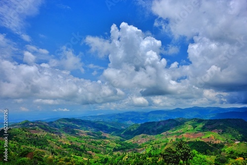 clouds over the mountain