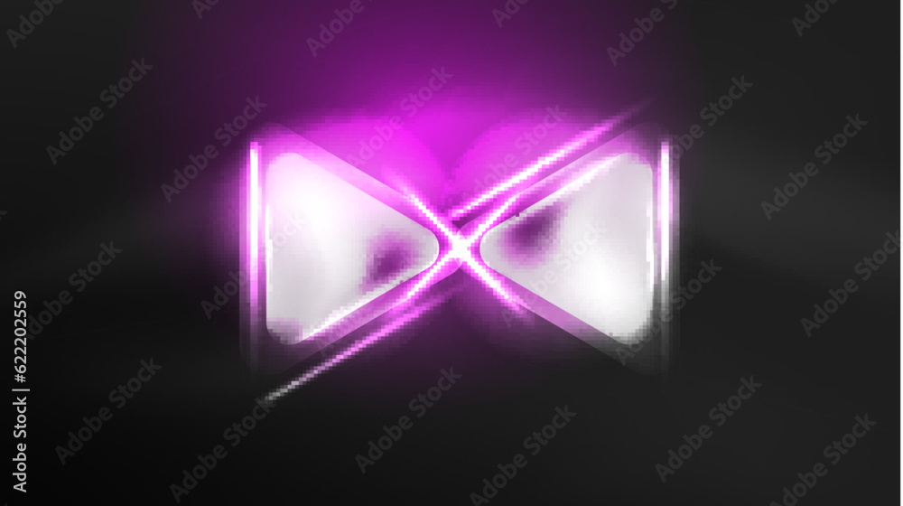 Digital Neon Abstract Background, Triangles And Lights Geometric Design Template Digital Neon Abstract Background, Triangles And Lights Geometric Design Template