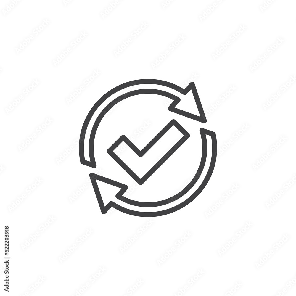 Update done line icon Update done line icon