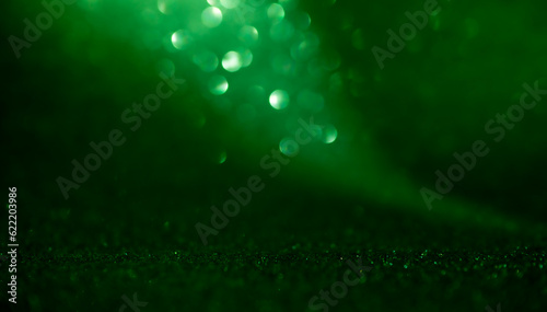 water drops on green background © arwiyada