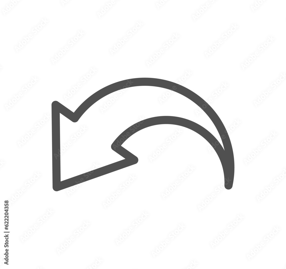 Interface arrows related icon outline and linear vector. Interface arrows related icon outline and linear vector.