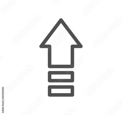 Interface arrows related icon outline and linear vector.