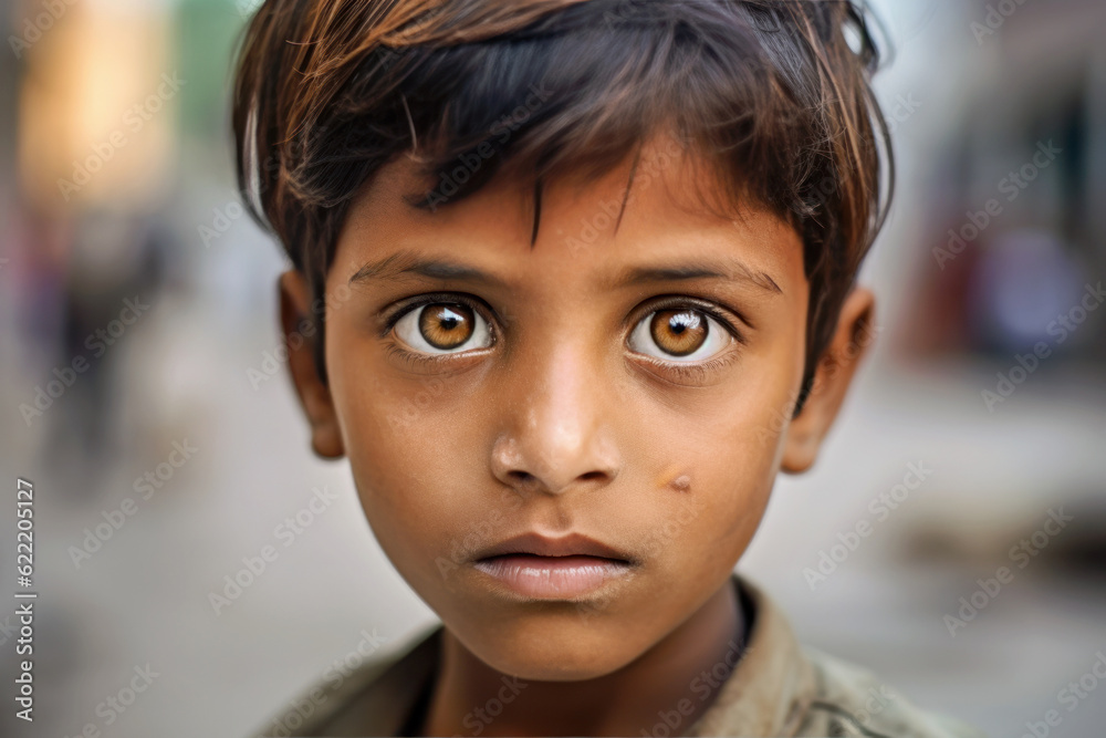 The beautiful pure look of a boy from a poor country The beautiful pure look of a boy from a poor country