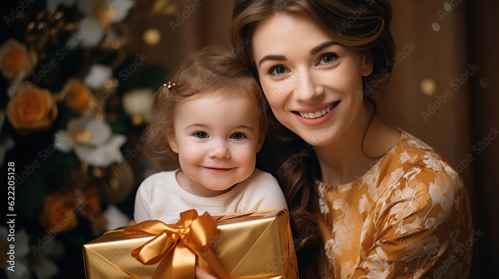 Happy mother day fun adorable lovely woman wearing casual clothes with child kid Happy mother day fun adorable lovely woman wearing casual clothes with child kid