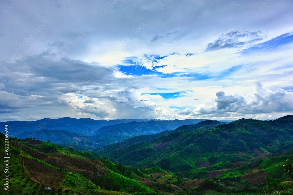 Fototapeta premium landscape with clouds