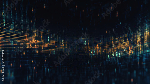 Abstract binary data background