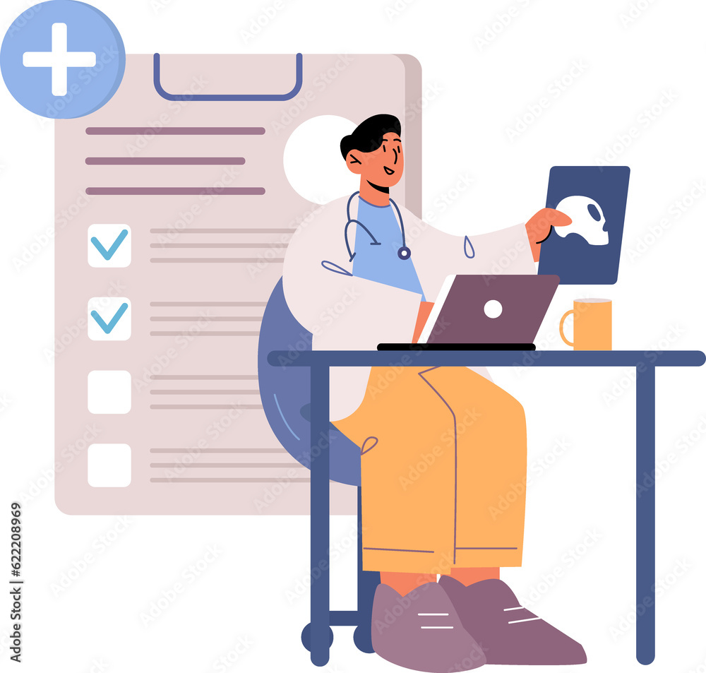 Obraz premium Doctor character