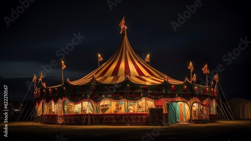 a nice and cool circus tent