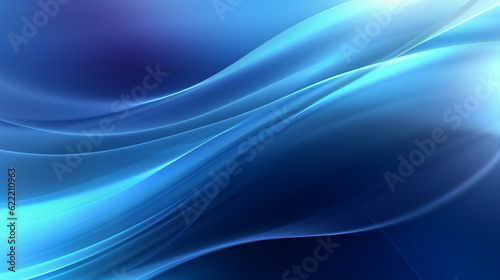 Abstract blue background with smooth lines