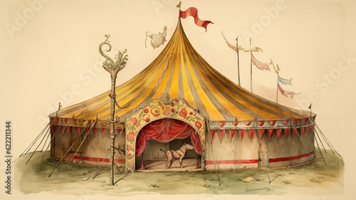 a nice and cool circus tent