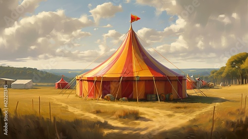 a nice and cool circus tent