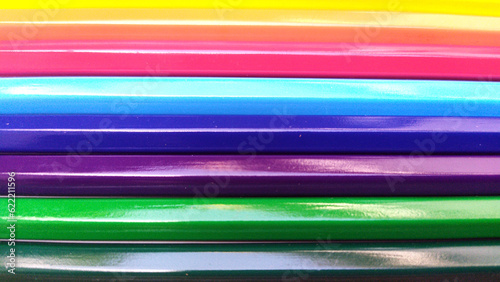 many drawing colour pencil in a box