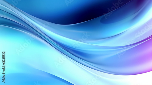 Abstract blue shiny flowing background wave