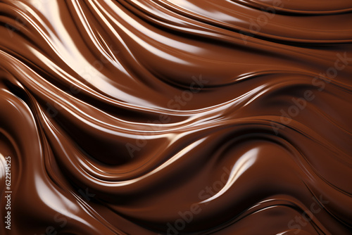 とろとろに溶けたチョコレートの背景