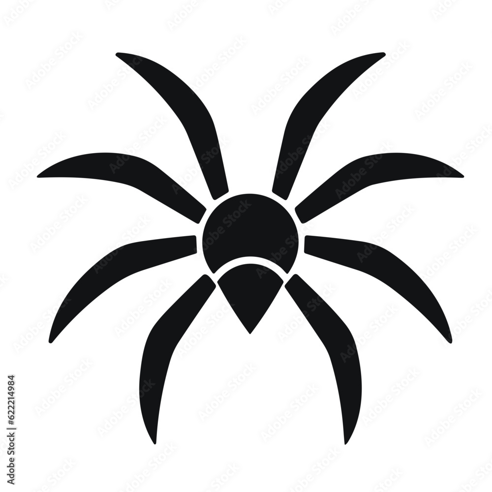 Spider vector icon illustration isolated, Halloween