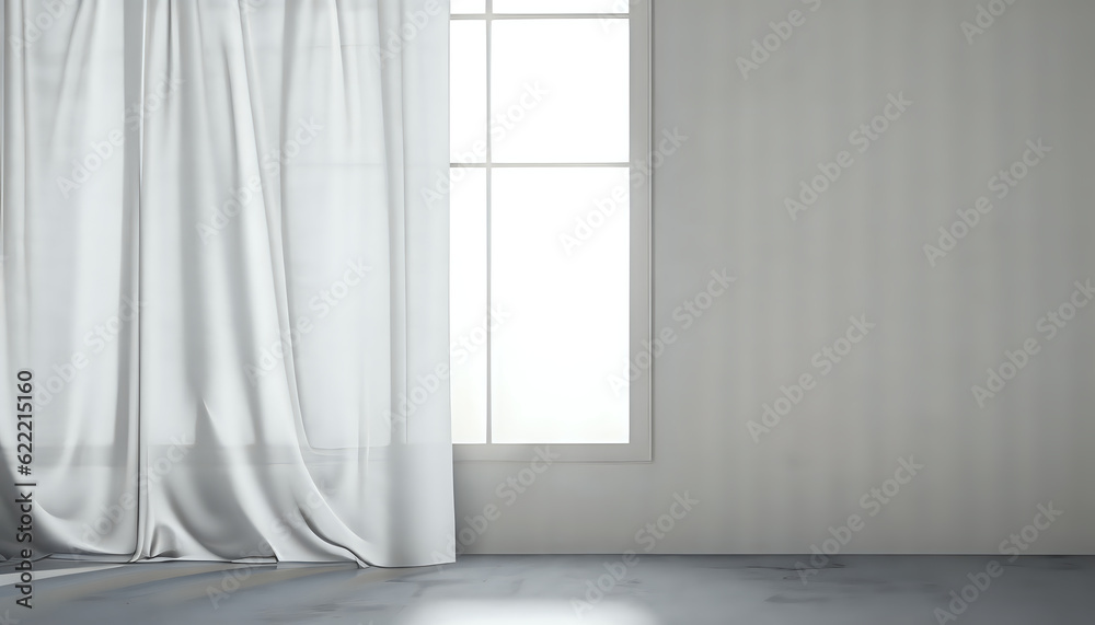 empty room with window and curtains, curtain, empty, design, open, frame, AI generated empty room with window and curtains, curtain, empty, design, open, frame, AI generated