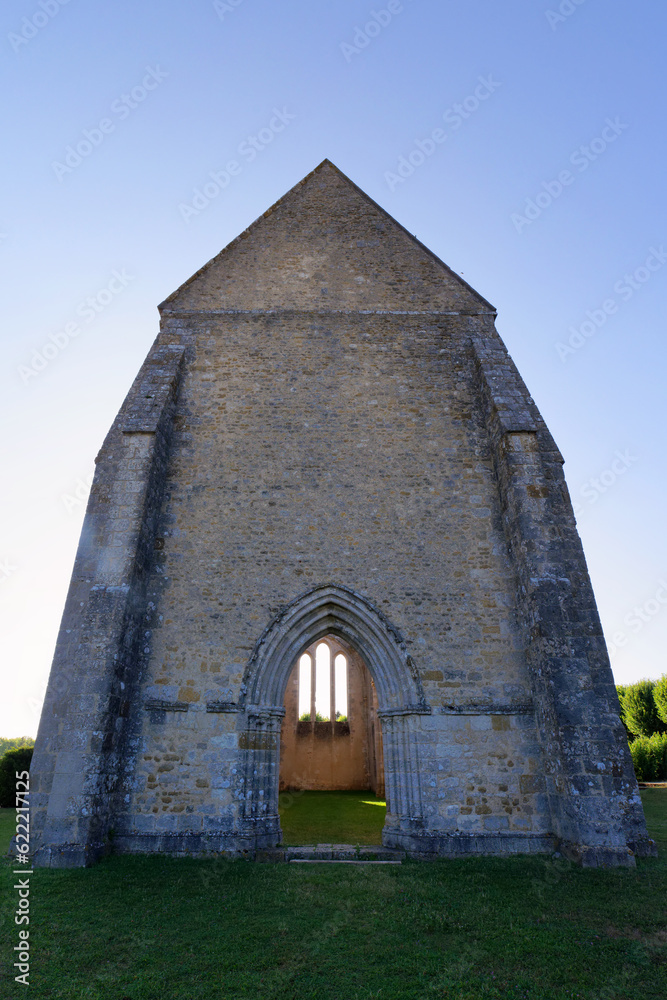 Old gothic church in Yèvre-le-Châtel village. Centre-Val-De-Loire region
