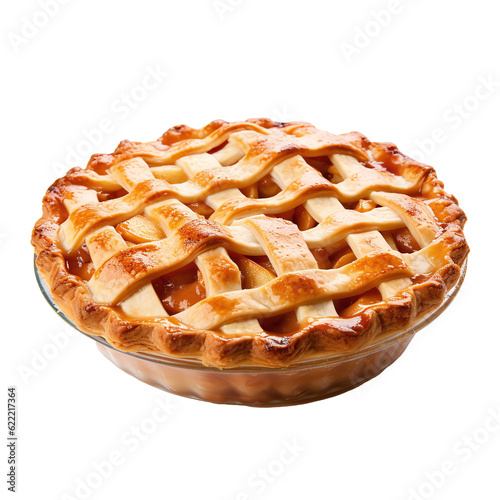 apple pie isolated photo