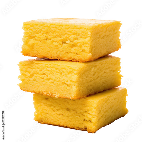 corn bread isolated