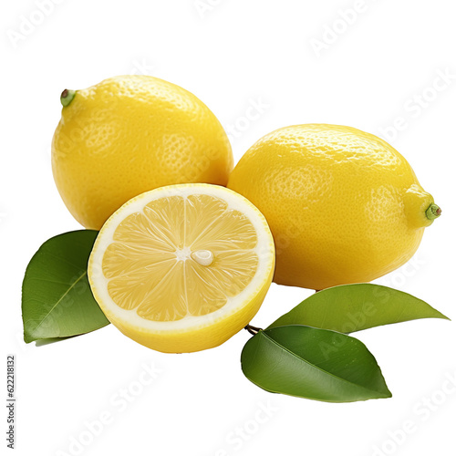 lemons on a white